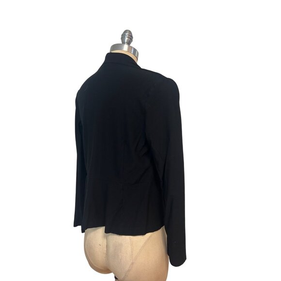 Eileen Fisher Petite Black Open-Front Cardigan Sweater Petite Small - Picture 3 of 4